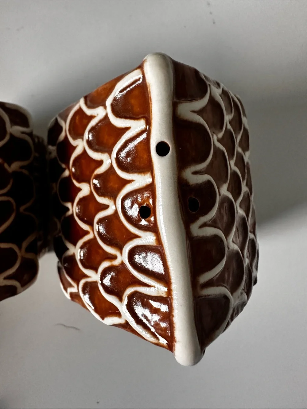 Pottery Barn Gingerbread House Decorative Salt & Pepper Shakers - Brown